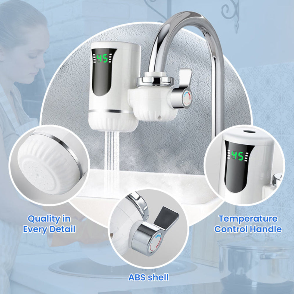 Instant Hot Water Faucet Tankless Electric Dispenser Tap for Kitchen 8