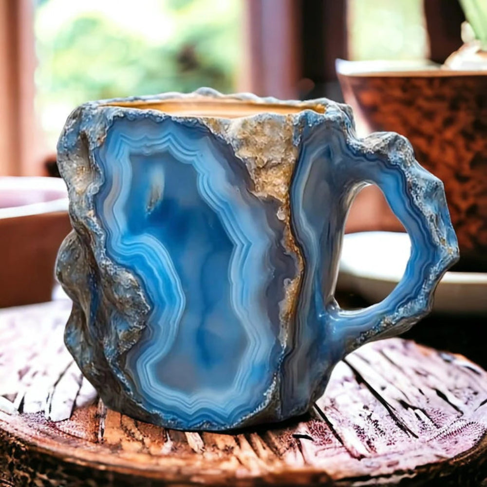 Insulated Mineral Crystal Coffee Mug Unique Design 350-450 ml 0