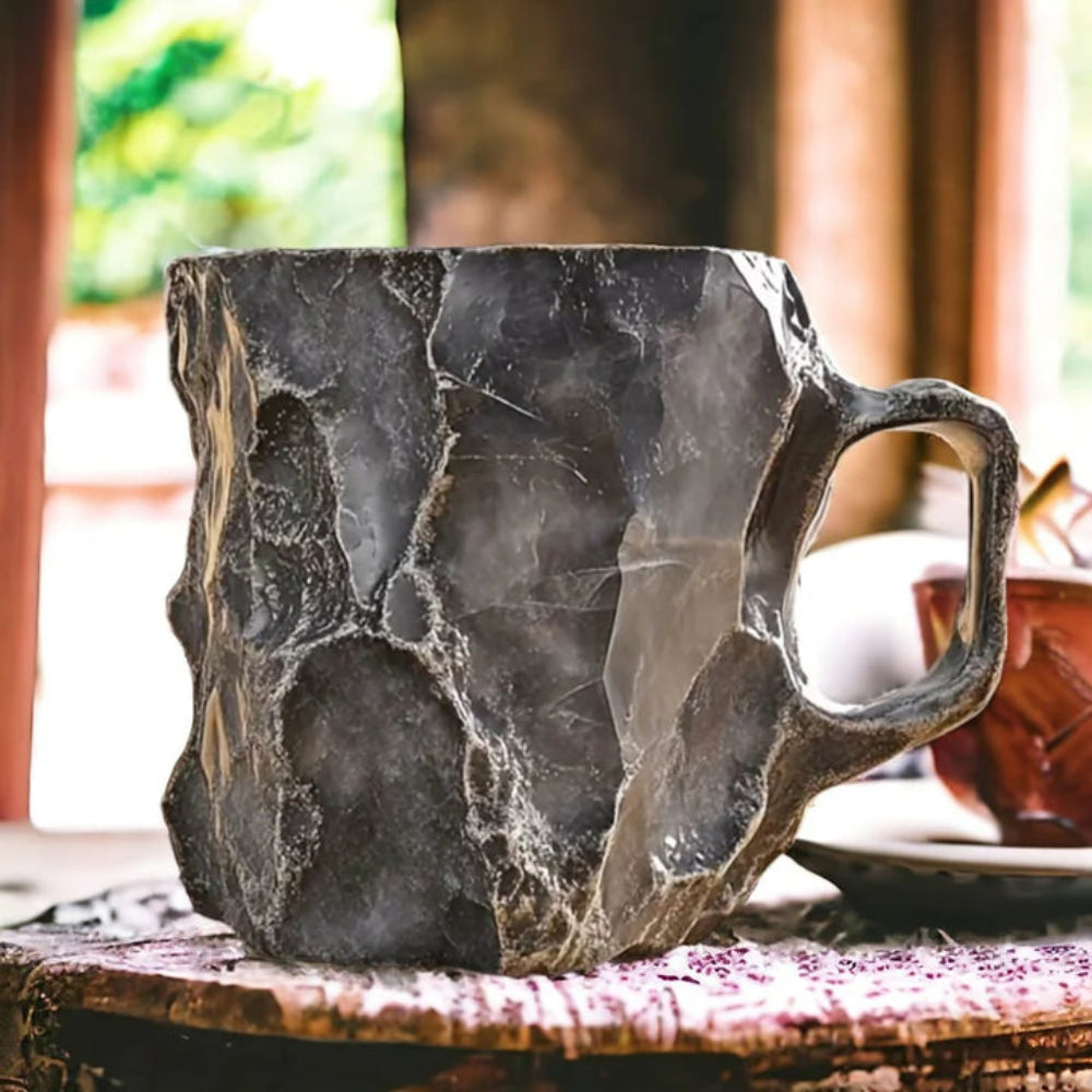 Insulated Mineral Crystal Coffee Mug Unique Design 350-450 ml 4