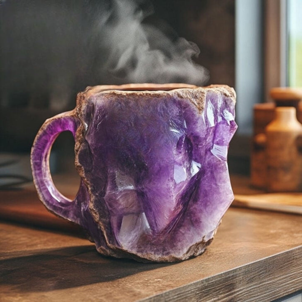Insulated Mineral Crystal Coffee Mug Unique Design 350-450 ml 6