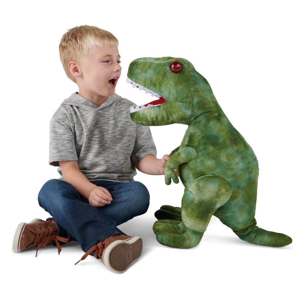Interactive Plush Dinosaur Toy T-Rex Voice Mimicking Cuddly Fun 4