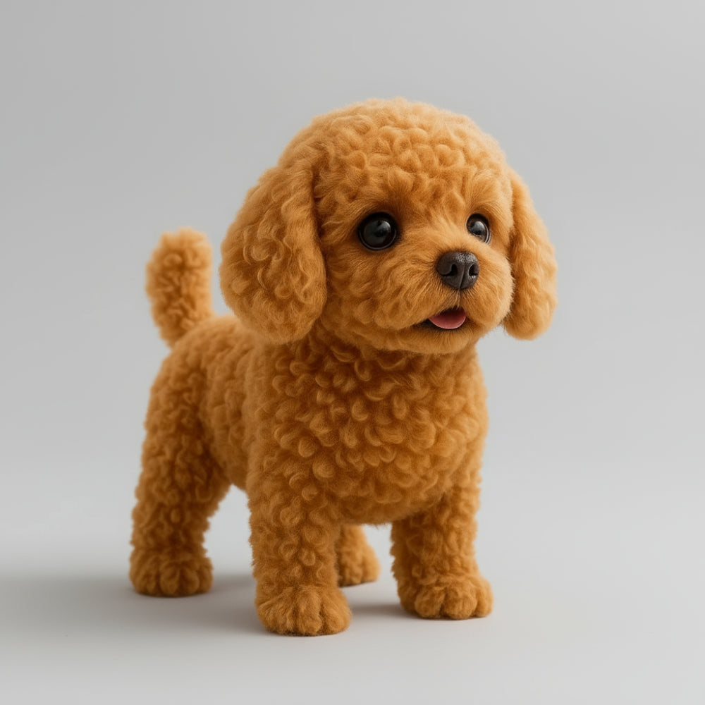 Interactive Plush Puppy Toy Realistic Walking and Barking Robot Dog