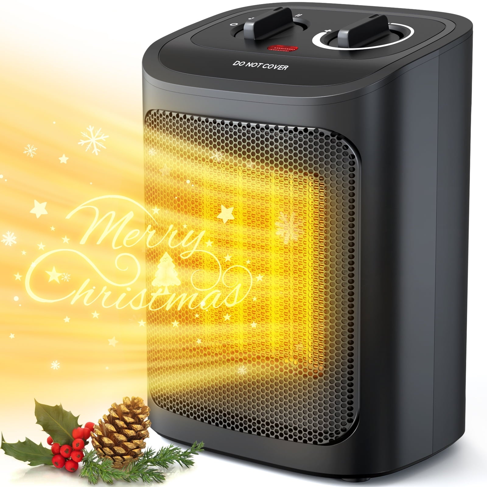Electric Space Heater 900W Portable Heater with Low Noise Fast Heating