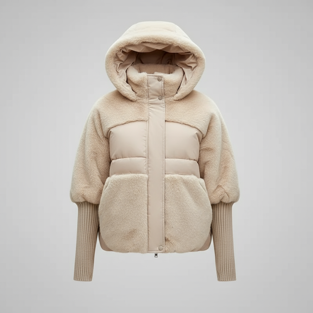 Women's Oversized Puffer Jacket - Long Winter Coat Hooded