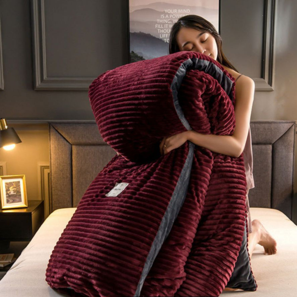 King Size Velvet Fleece Duvet Cover Set for Ultimate Warmth and Comfort 13