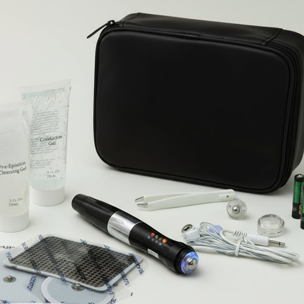 LED Hair Removal Device Portable Cordless Electrolysis Kit 8