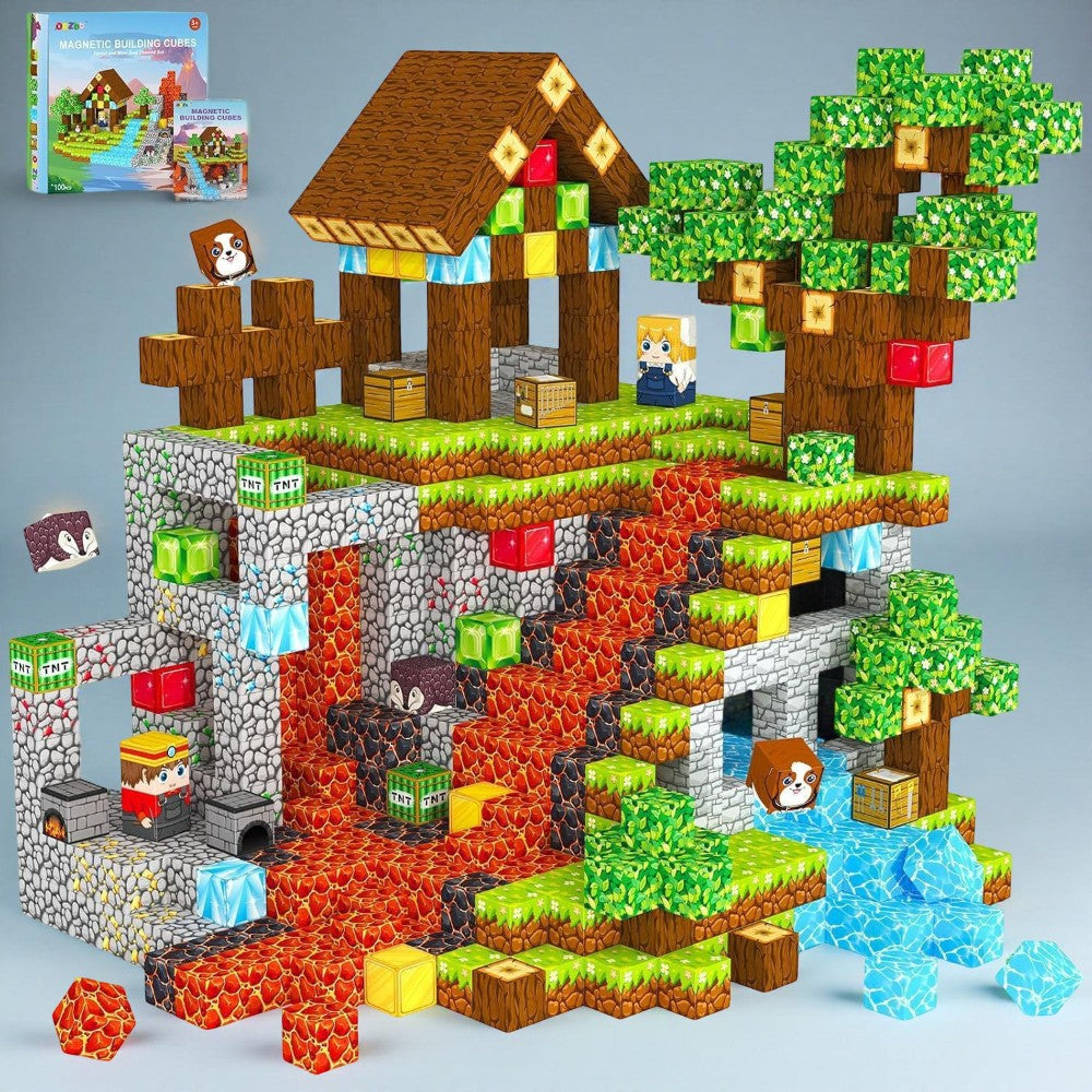 Magnetic Blocks Dinosaur Set STEM Educational Building Toys