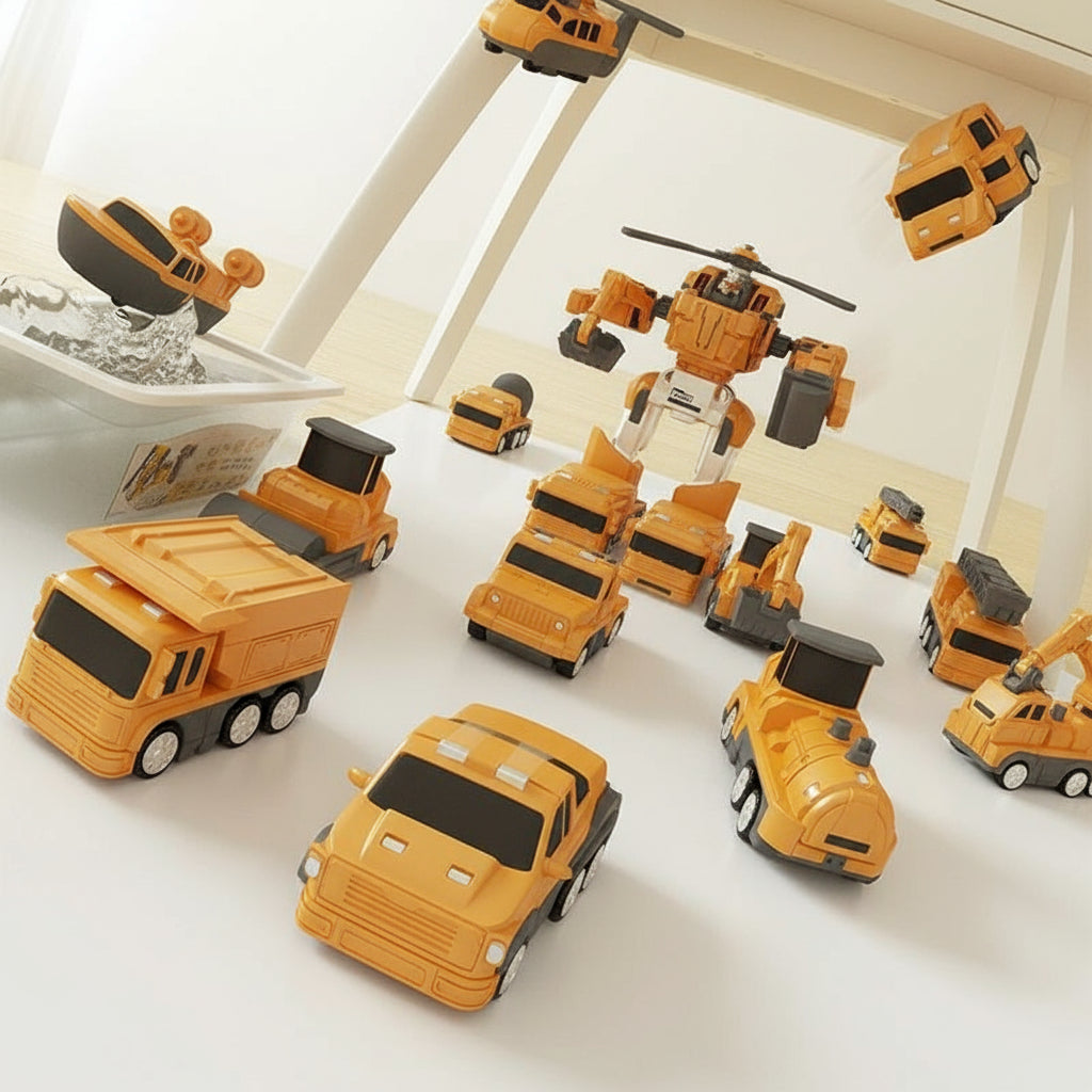 Magnetic Building Blocks RoboCar Set for Creative Kids 7