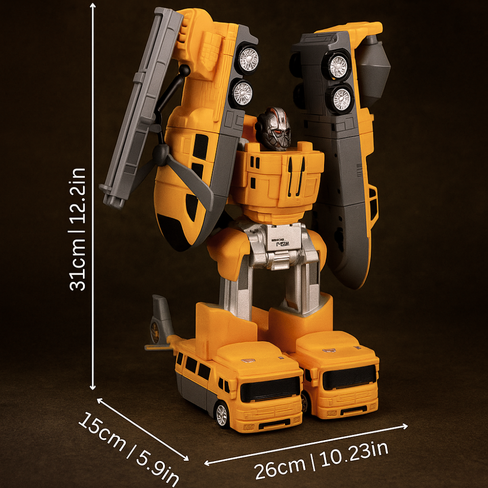 Magnetic Construction Robot Toy Set Transforming Vehicles