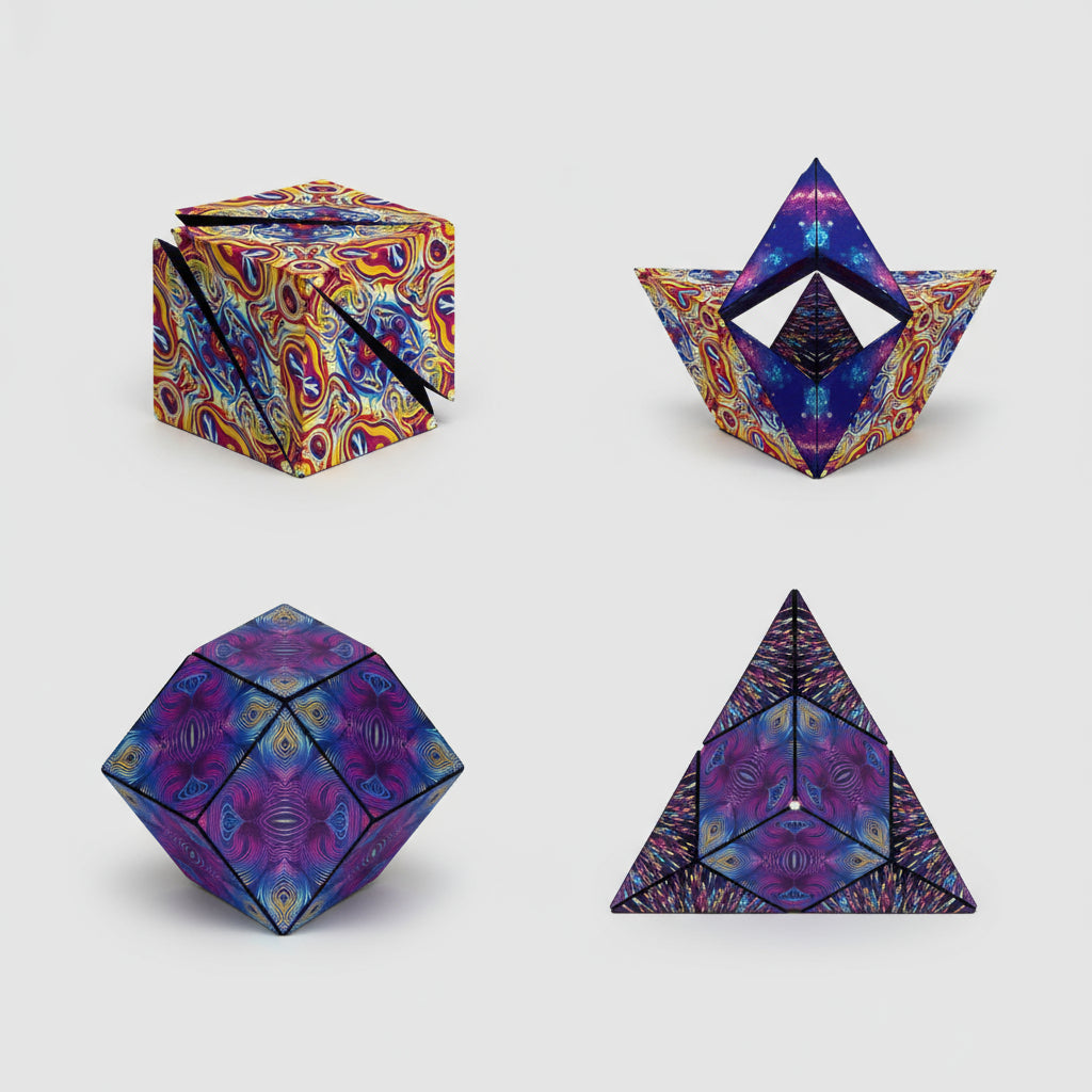 Magnetic Puzzle Cube Transforming Toy for Creative Play and Imagination 2