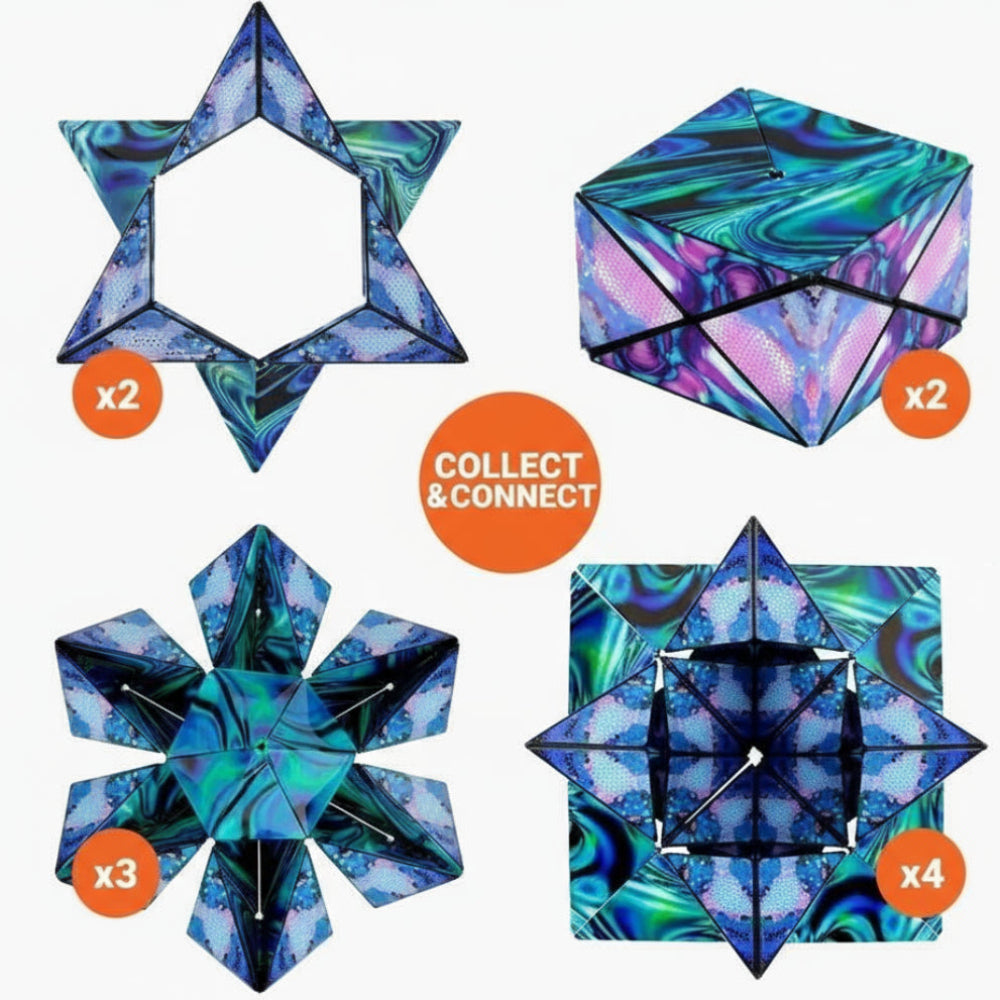 Magnetic Puzzle Cube Transforming Toy for Creative Play and Imagination 4