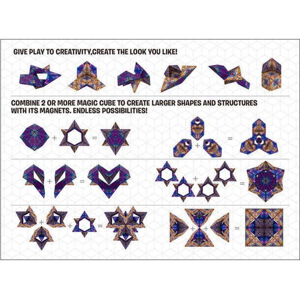 Magnetic Puzzle Cube Transforming Toy for Creative Play and Imagination 8