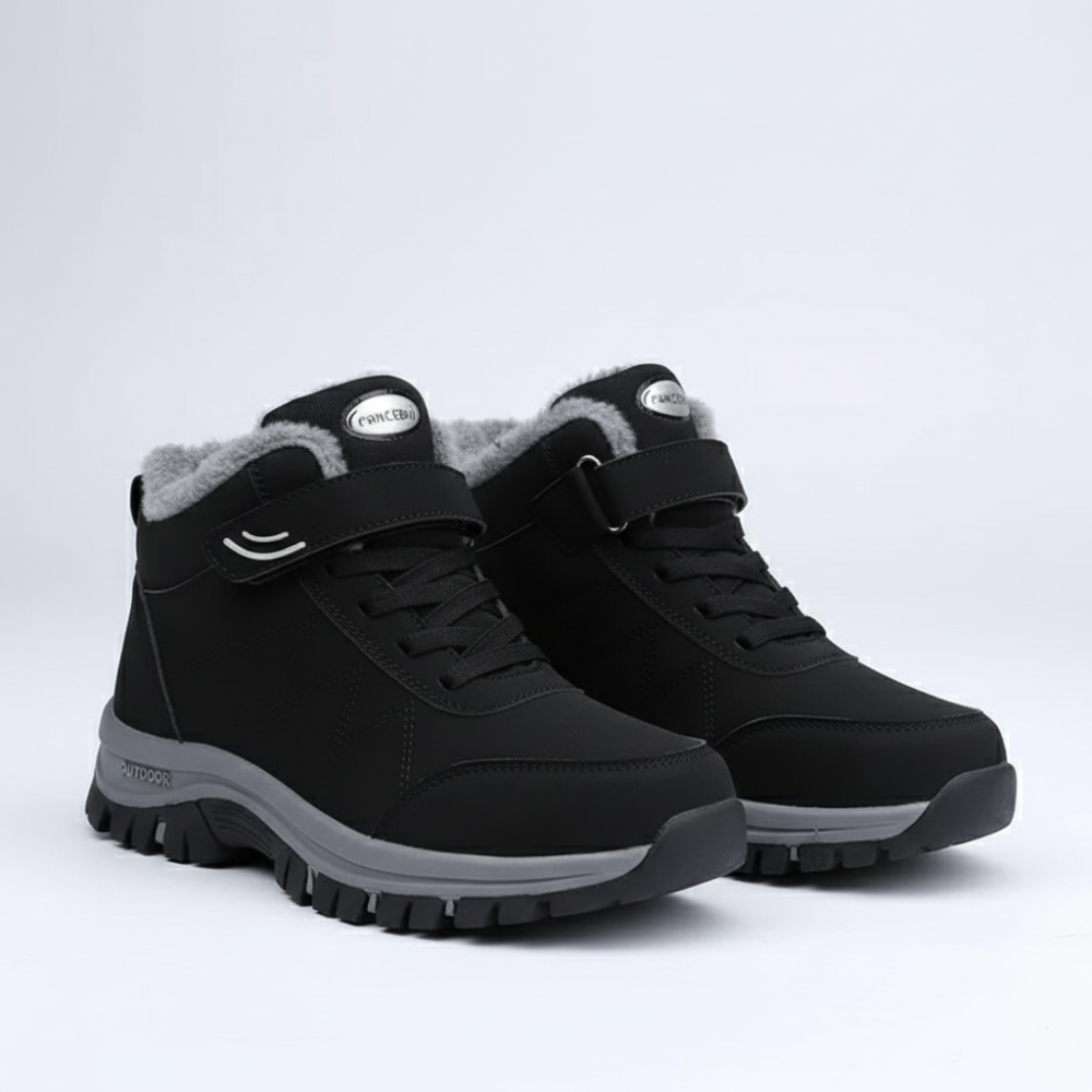 Men Warm Snow Boots - Ankle Outdoor Grip