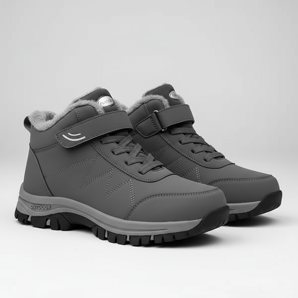 Men Warm Snow Boots - Ankle Outdoor Grip