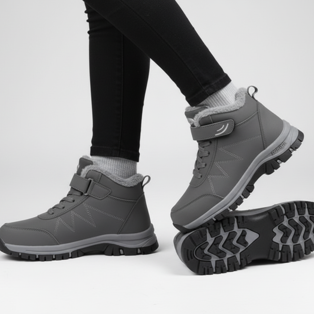 Men Warm Snow Boots - Ankle Outdoor Grip