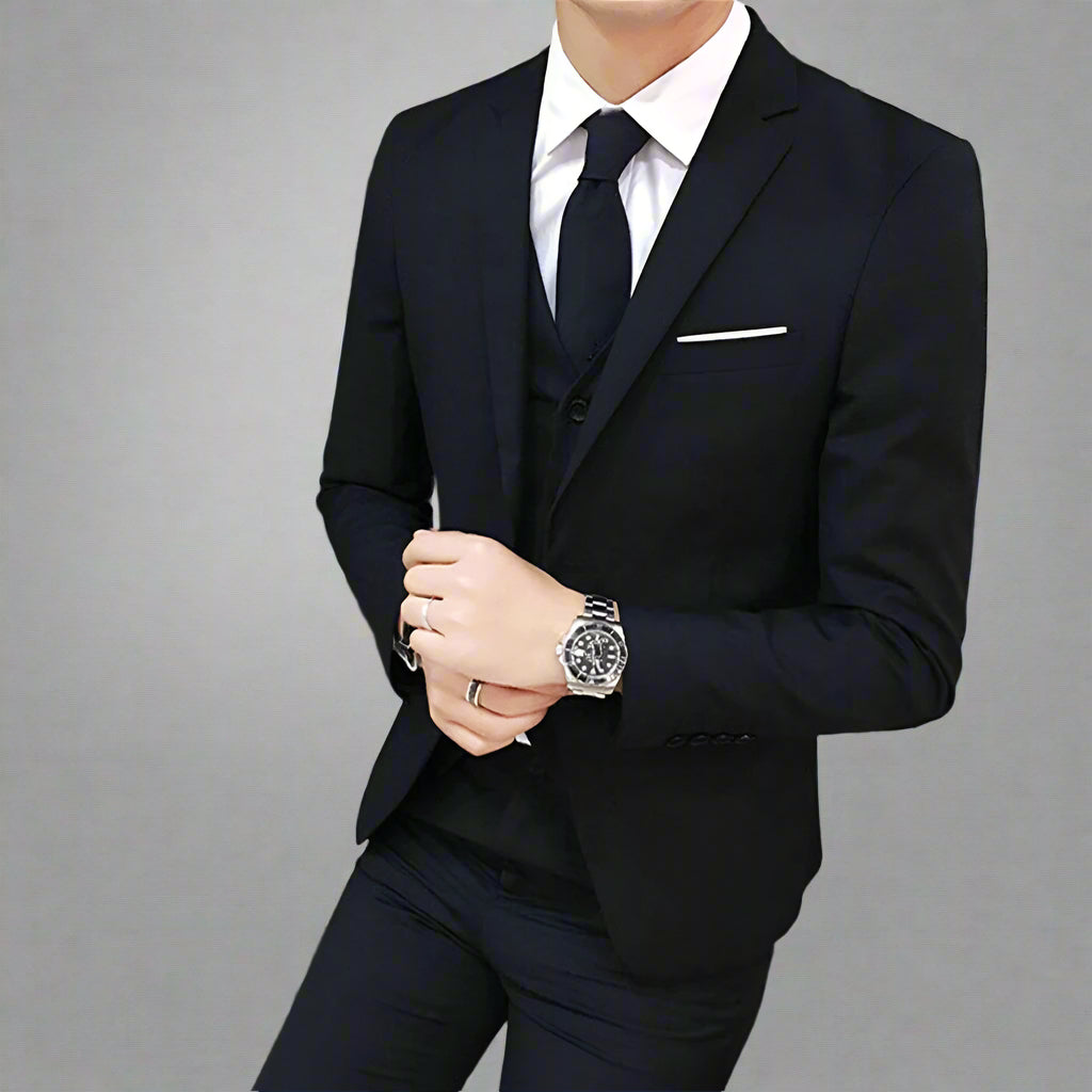 Men's Formal 2 Piece Suit Set | Pants and Top Smartwear