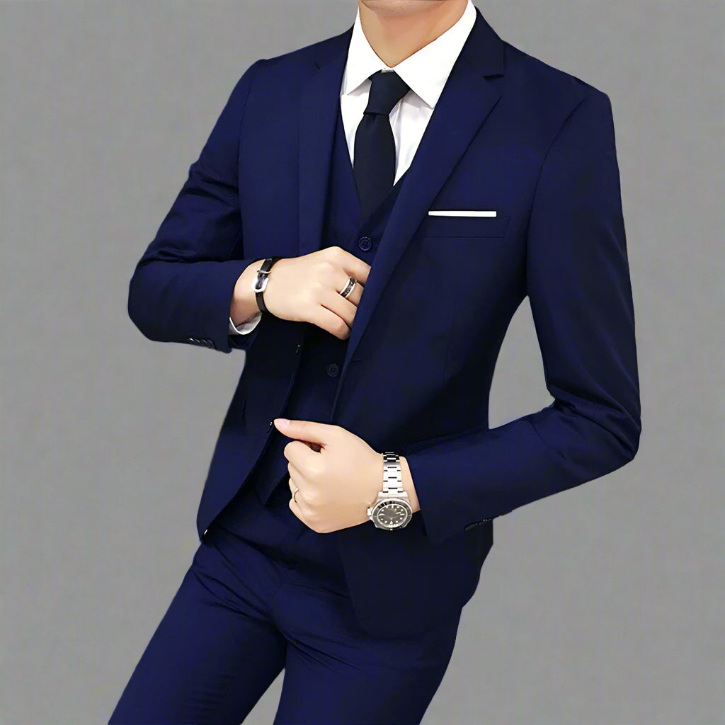 Men's Formal 2 Piece Suit Set | Pants and Top Smartwear