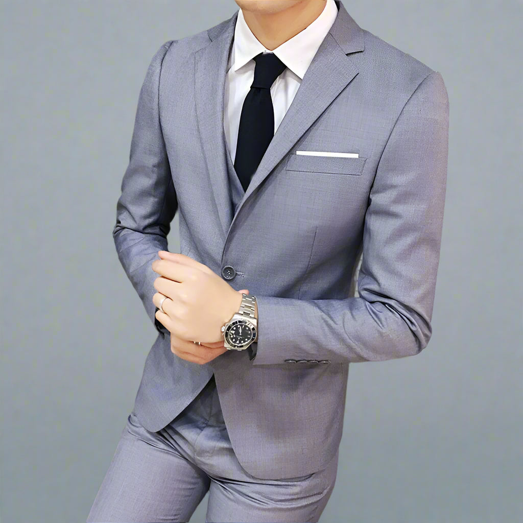 Men's Formal 2 Piece Suit Set | Pants and Top Smartwear