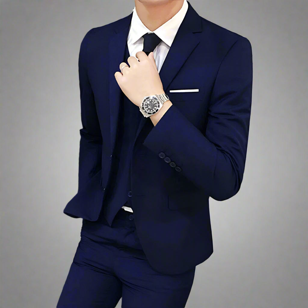 Men's Formal 2 Piece Suit Set | Pants and Top Smartwear