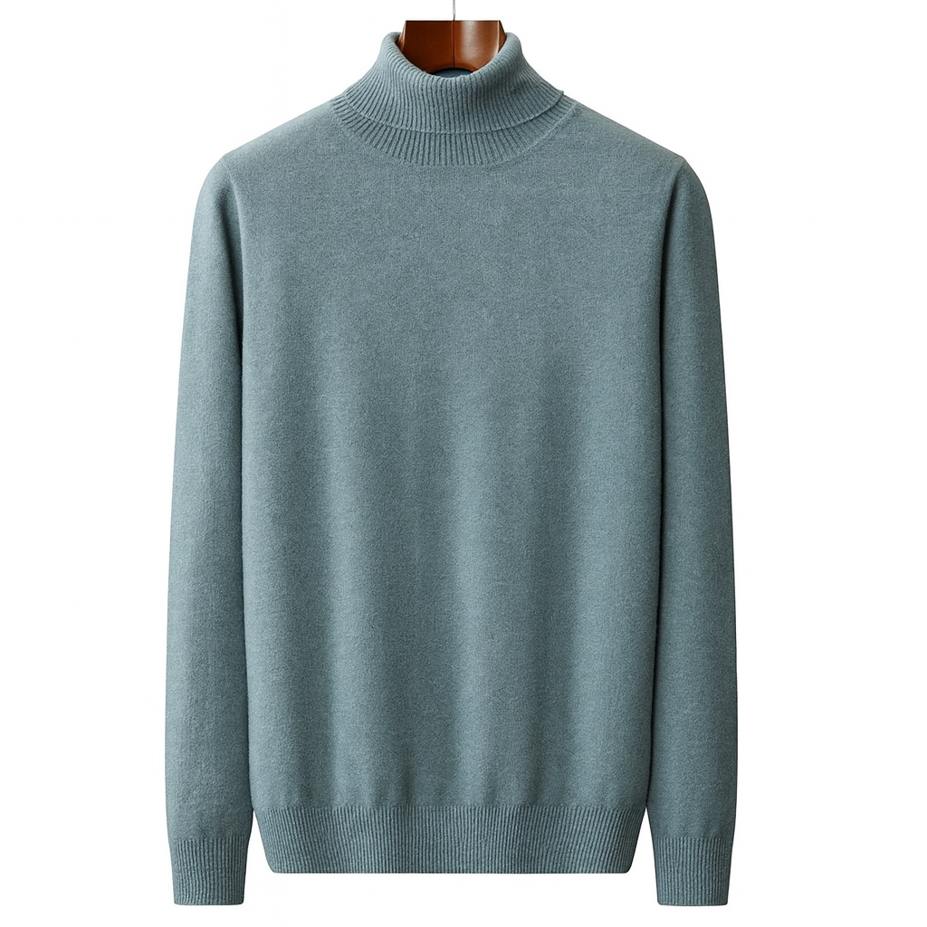 Men’s Knit Turtleneck Sweater | Long Warm Jumper