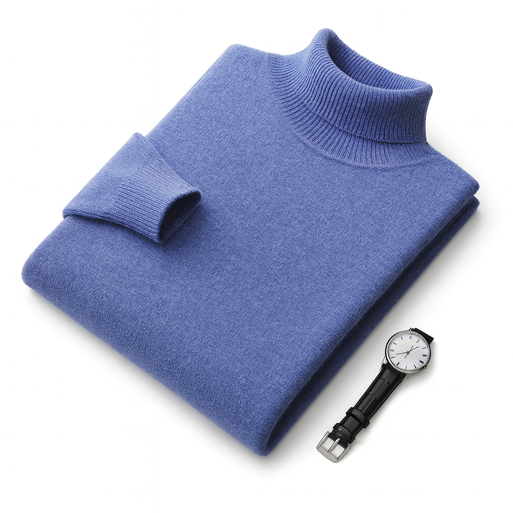 Men’s Knit Turtleneck Sweater | Long Warm Jumper