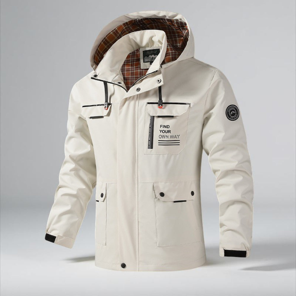 Men's Puffer Snow Jacket - Long Parka Windbreaker