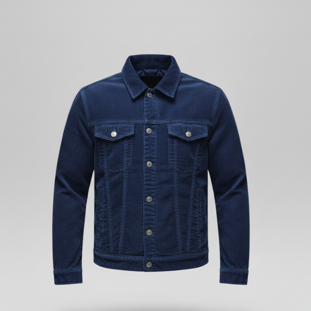 Men's Corduroy Jacket - Short Bomber Style