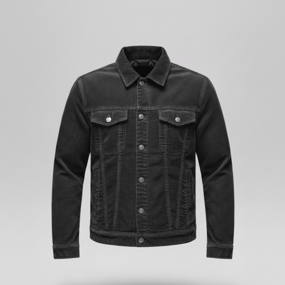 Men's Corduroy Jacket - Short Bomber Style