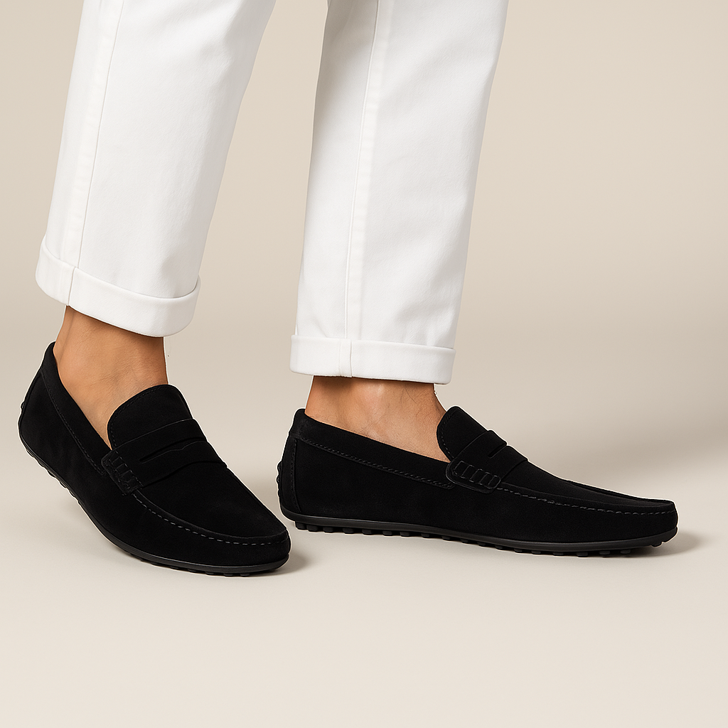 Men’s Suede Slip-On Loafers Shoes | Lightweight Moccasins