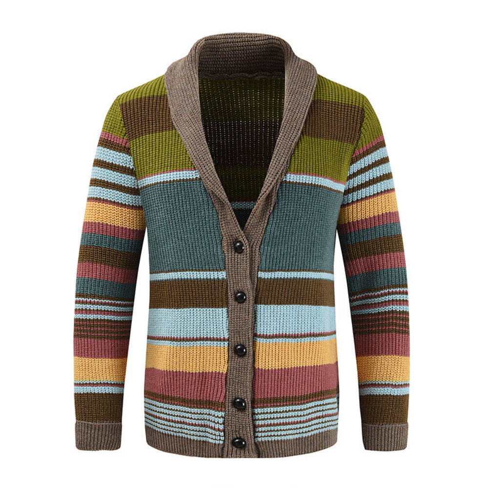 Men's Knit Cardigan Sweater - Long Jacket Oversized