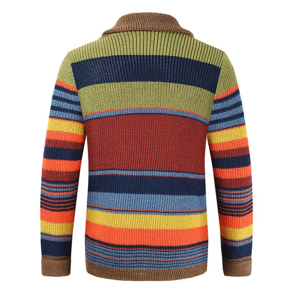 Men's Knit Cardigan Sweater - Long Jacket Oversized
