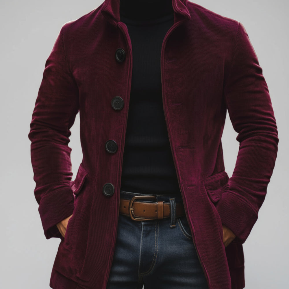 Men's Trench Coat - Short Lightweight Overcoat Jacket