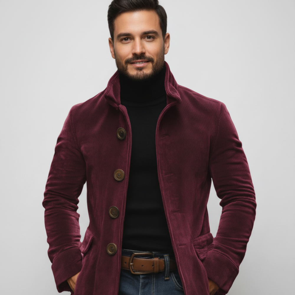 Men's Trench Coat - Short Lightweight Overcoat Jacket