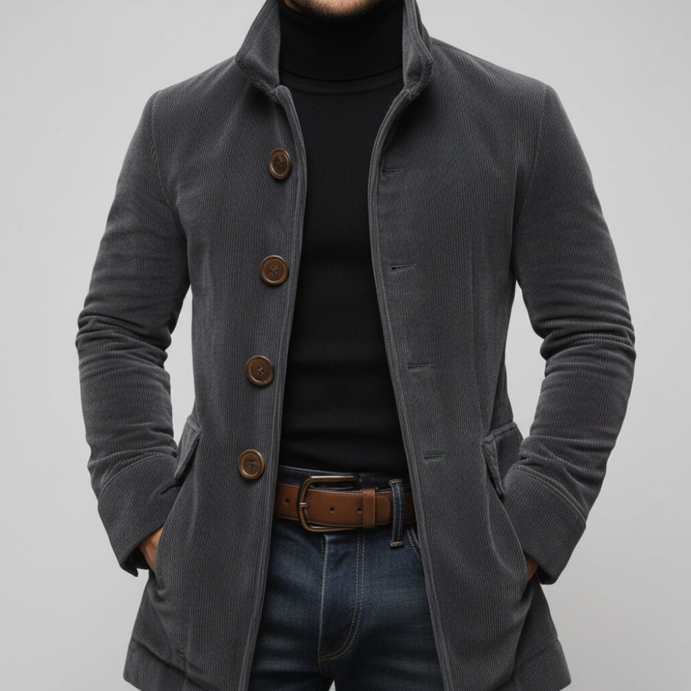 Men's Trench Coat - Short Lightweight Overcoat Jacket