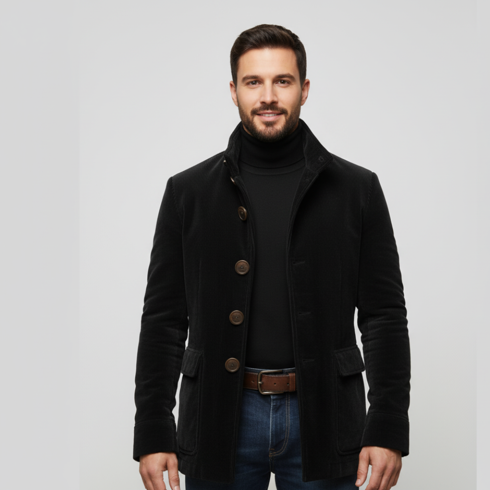 Men's Trench Coat - Short Lightweight Overcoat Jacket