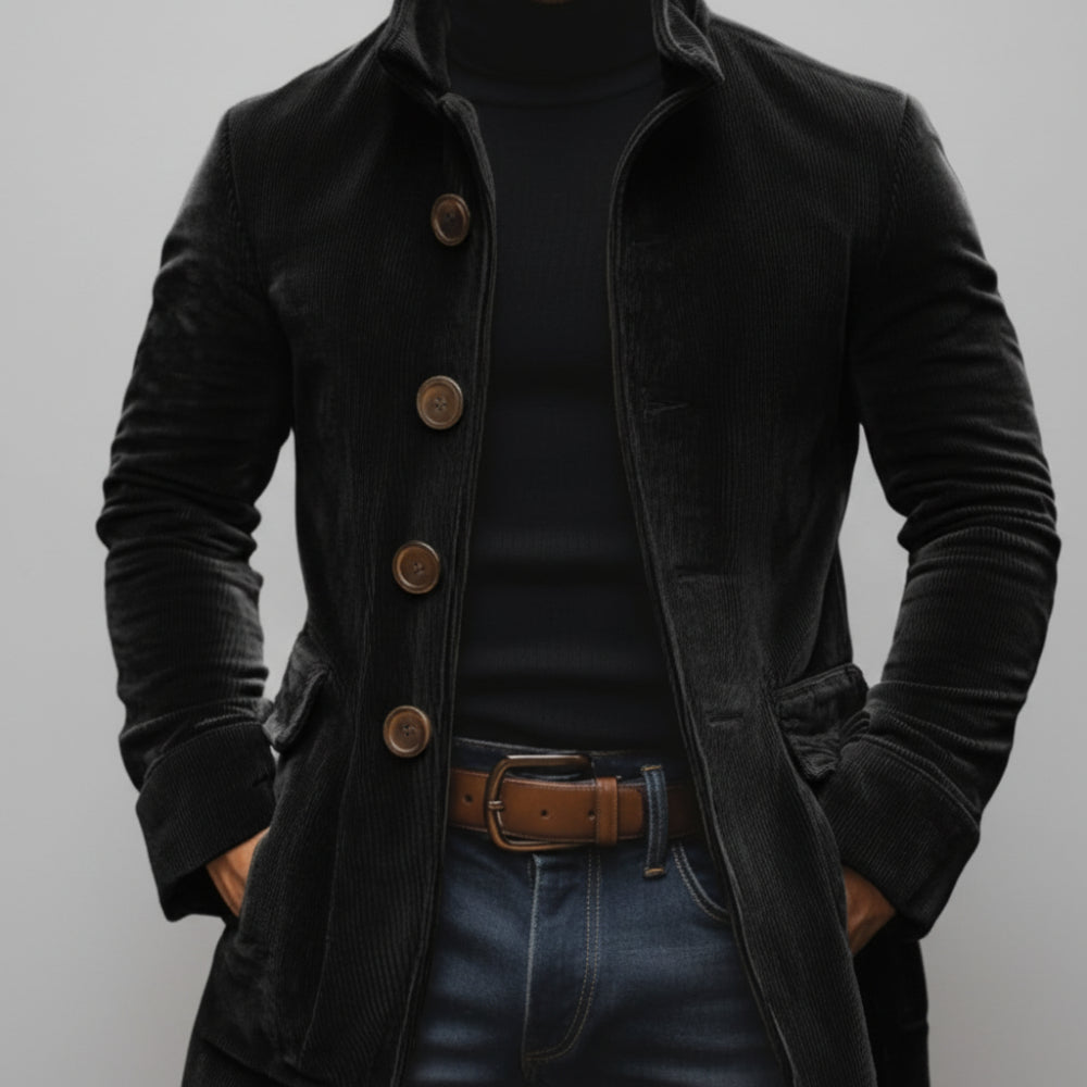 Men's Trench Coat - Short Lightweight Overcoat Jacket