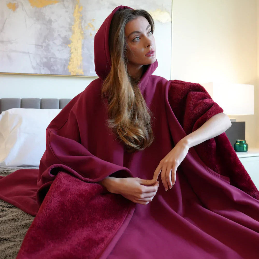 Oversized Hoodie Blanket Soft Cozy Wearable Comfort for Relaxation 4