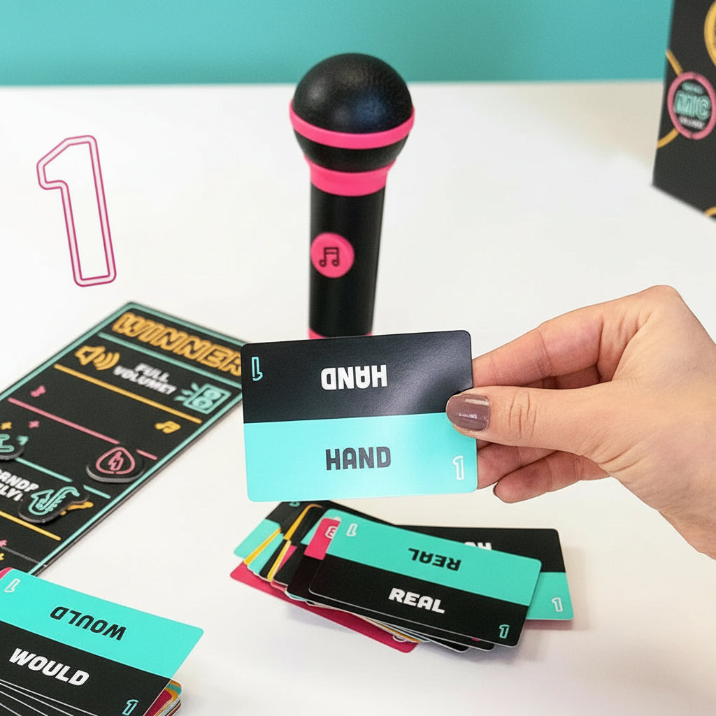 Party Game Karaoke Card Game Foam Microphone