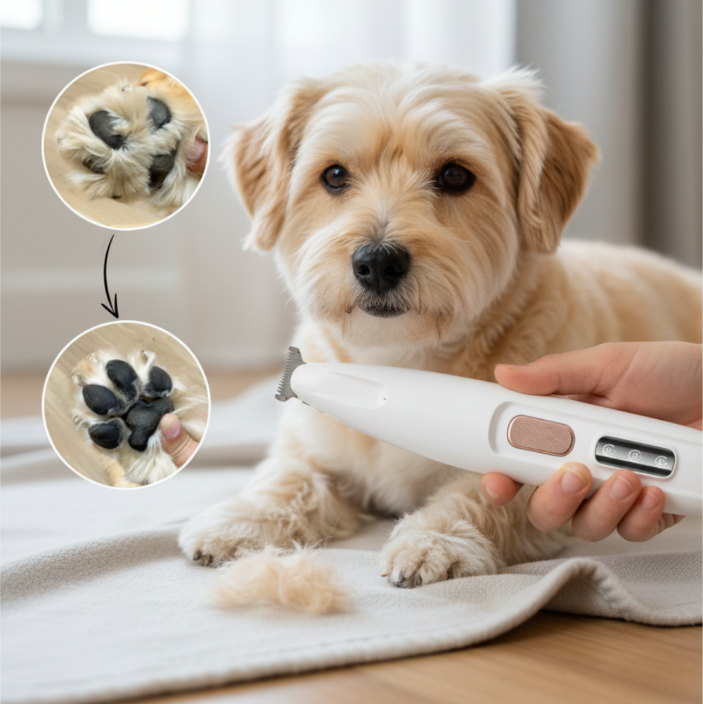 Pet Paw Trimmer Quiet Rechargeable Hair Clipper Grooming Tool
