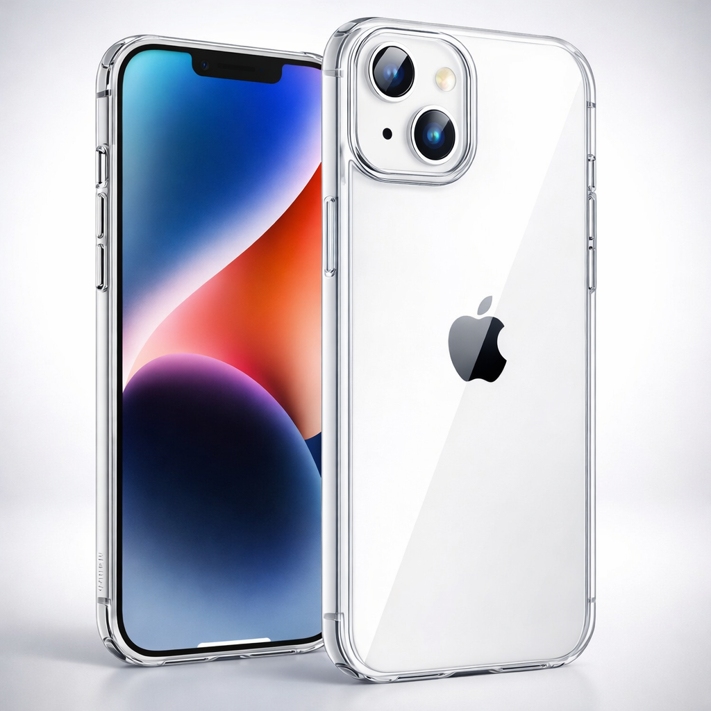 Phone Case Clear Protective Slim Shockproof Cover Camera Guard