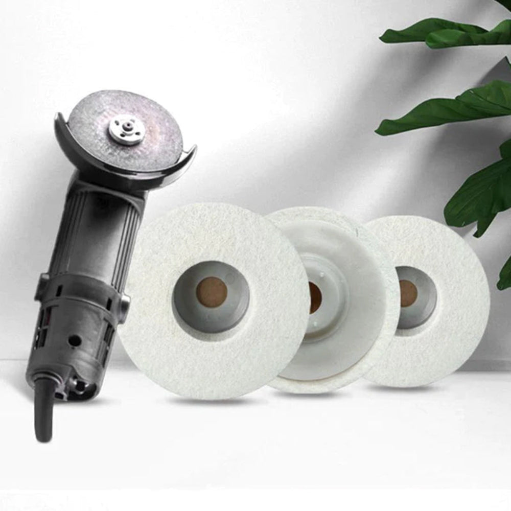 Polishing Wheel Wool Felt Disc Set Angle Grinder Buffing