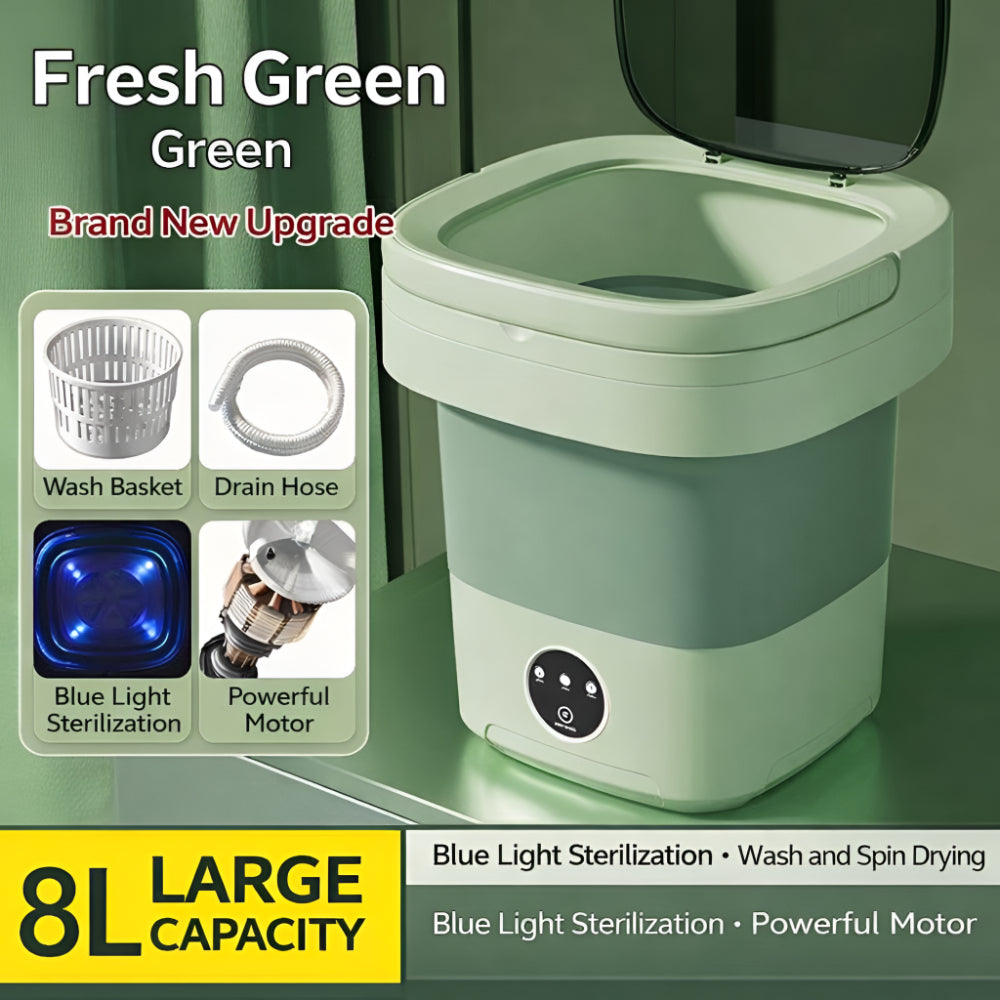 Portable Washing Machine Folding Mini Washer Travel Small Spaces