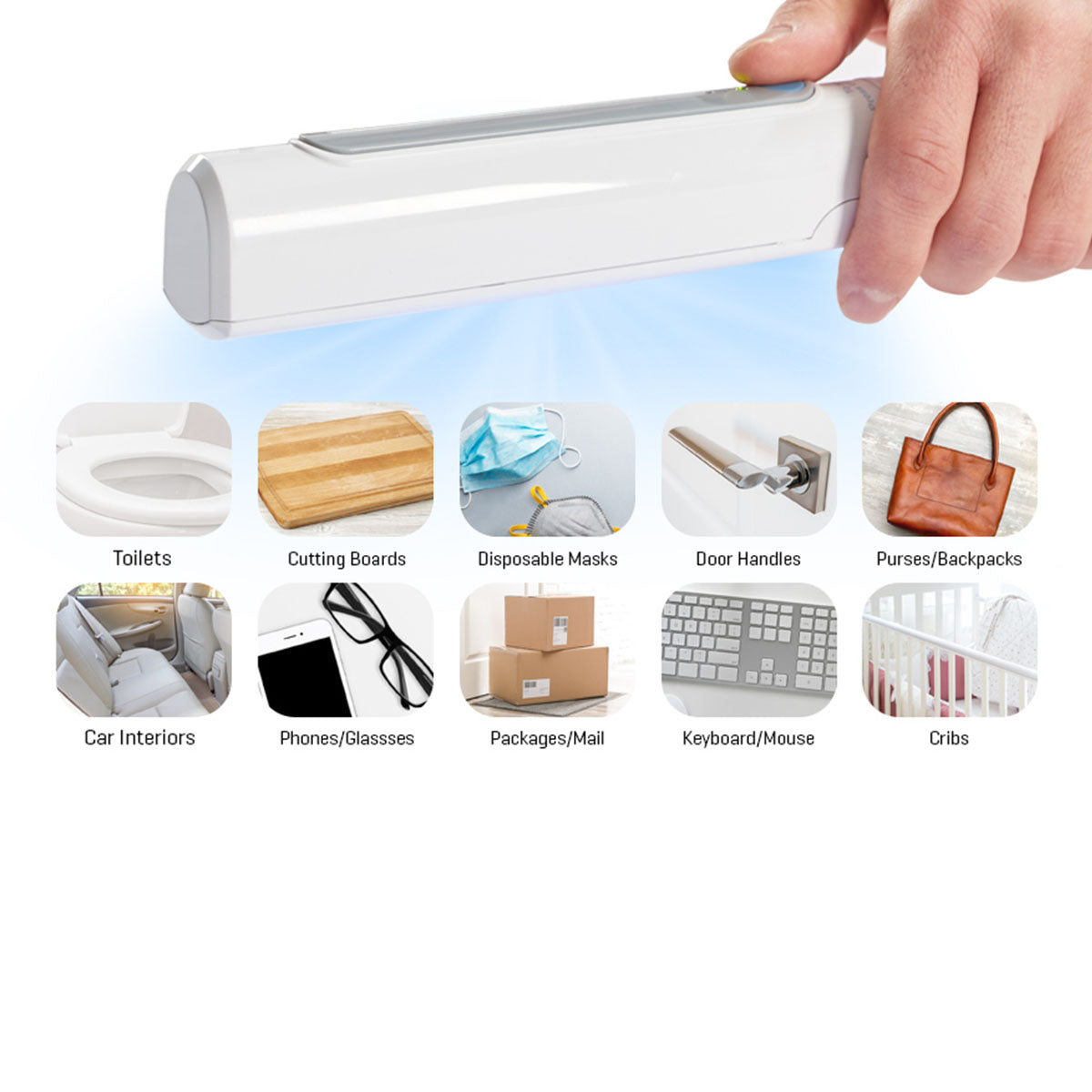 Portable UV Sanitizing Wand for Home Travel Germs Bacteria Mold 1