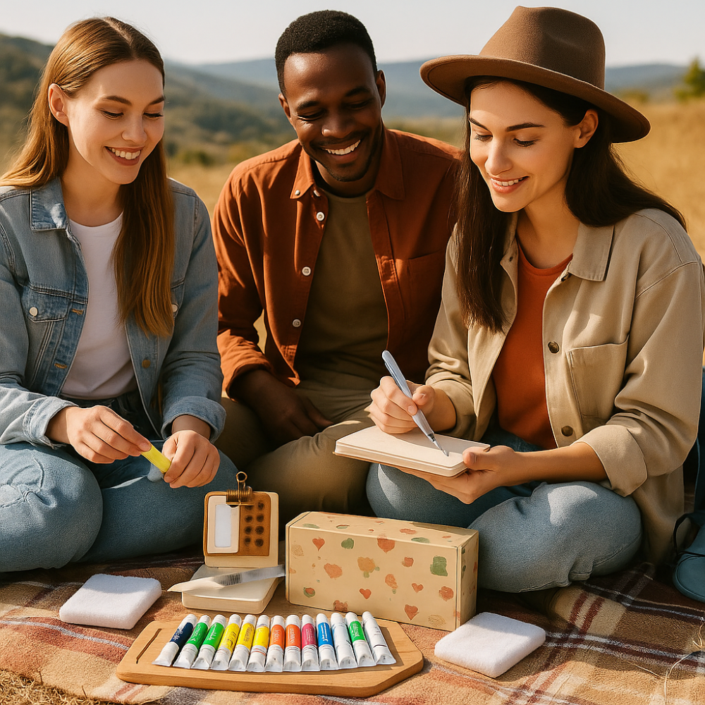 Portable Watercolor Painting Set Travel Art Kit Beginners