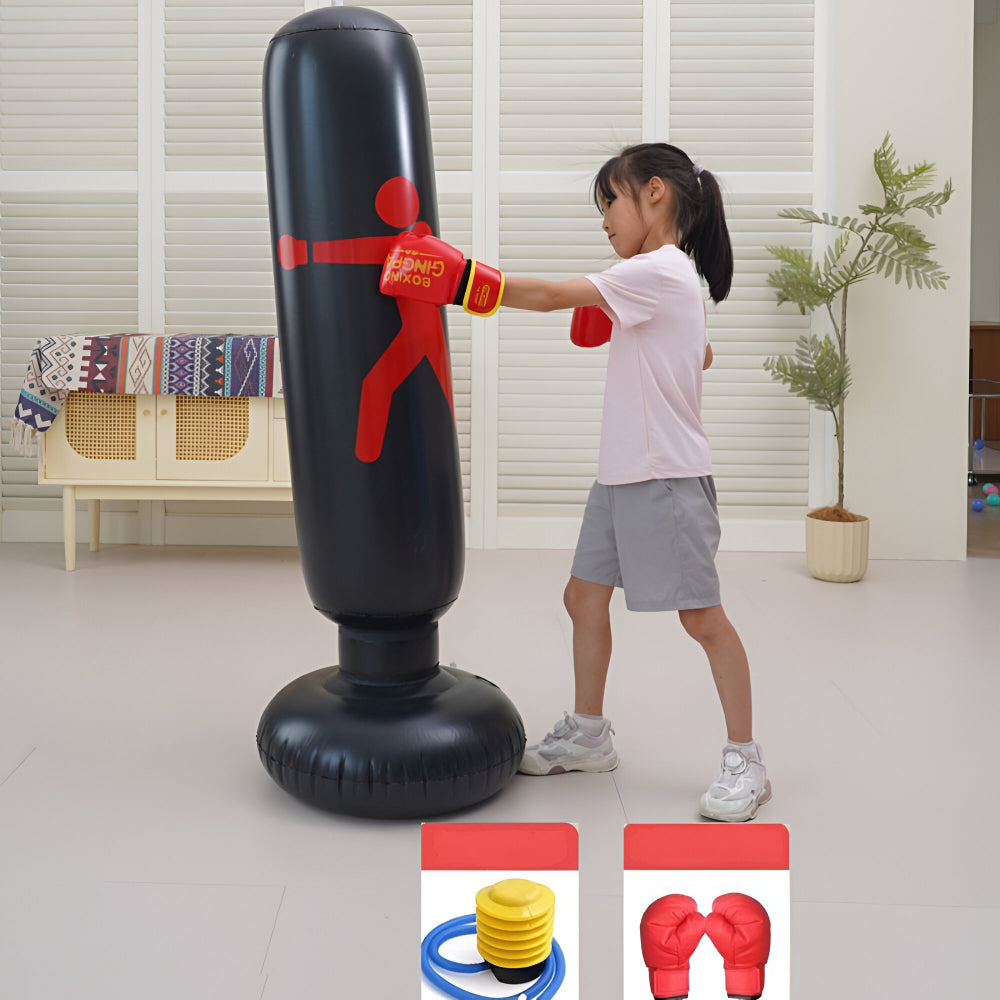 Punching Bag Kids Inflatable PVC Boxing Toy Safe Training
