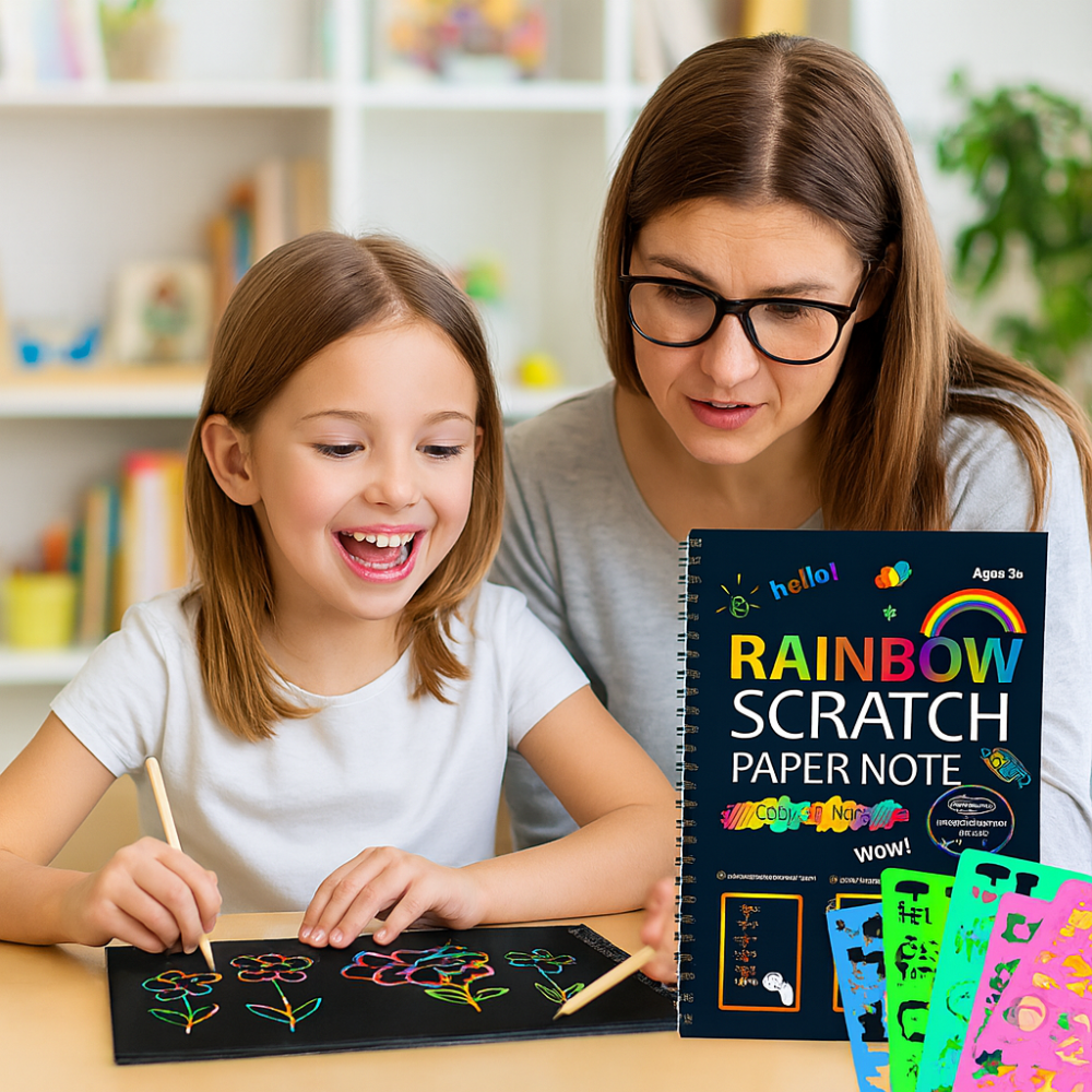 Rainbows Magical Scratch Paper Wooden Pencil