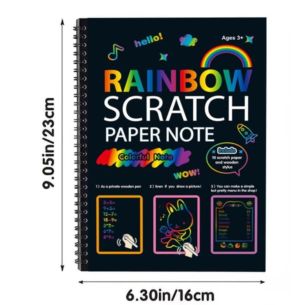 Rainbows Magical Scratch Paper Wooden Pencil