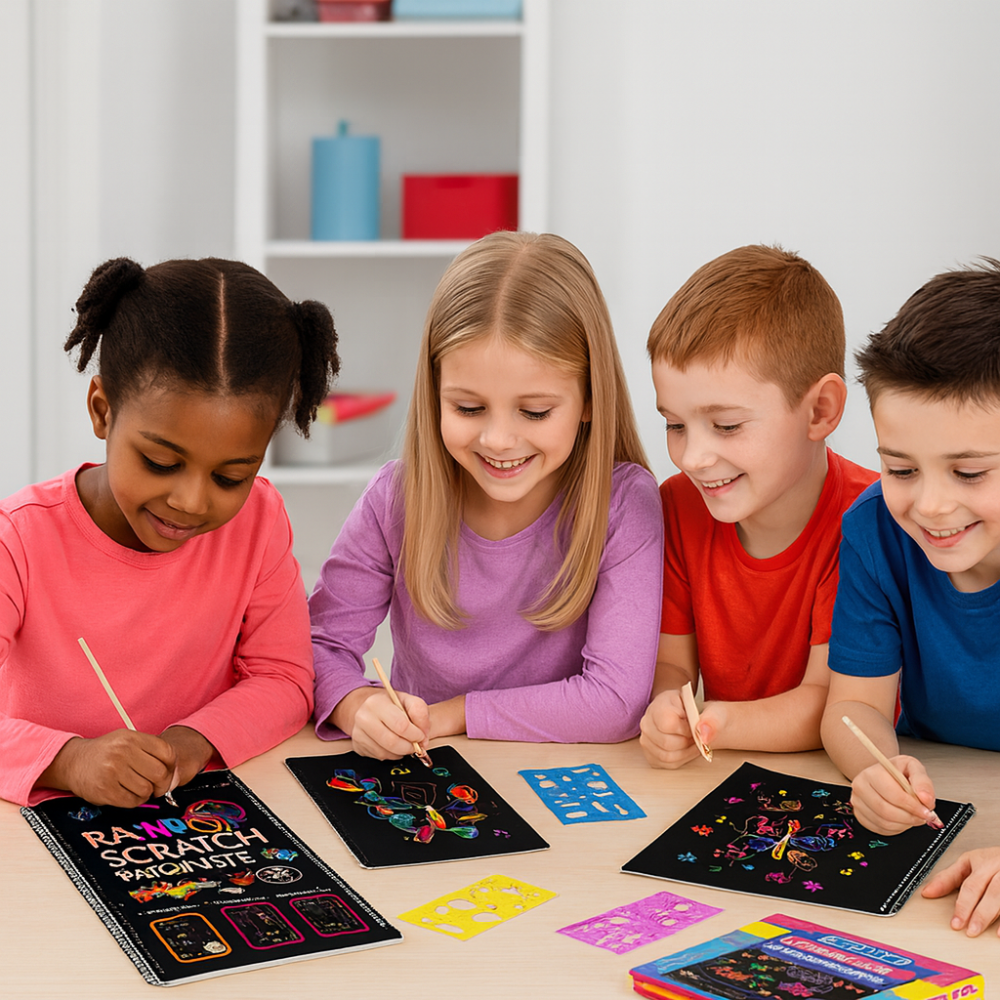 Rainbows Magical Scratch Paper Wooden Pencil