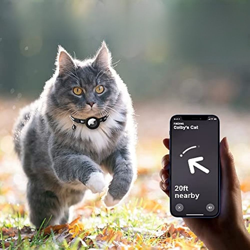 Reflective Cat GPS Tracker Collar with Breakaway Safety Buckle 1