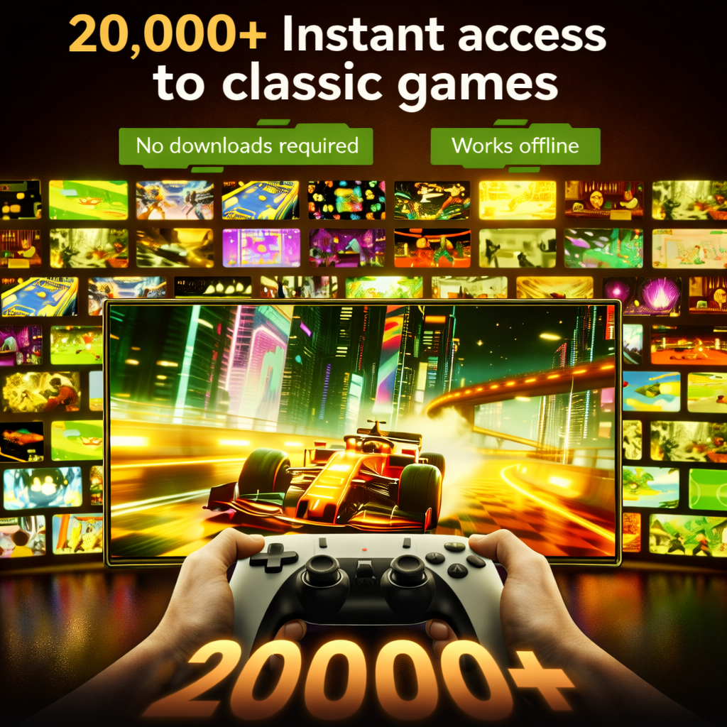 Retro Gaming Console Wireless 4K HDMI Dual Controllers